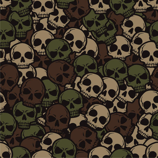 Camo Skulls 12x12 Patterned Vinyl Sheet