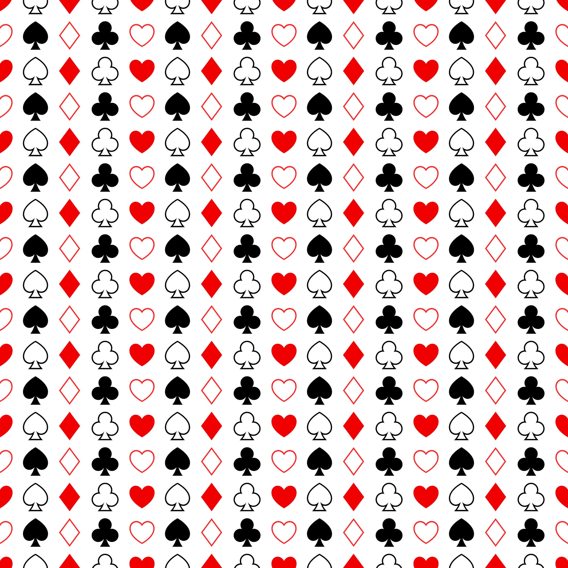 Card Suits 12x12 Patterned Vinyl Sheet