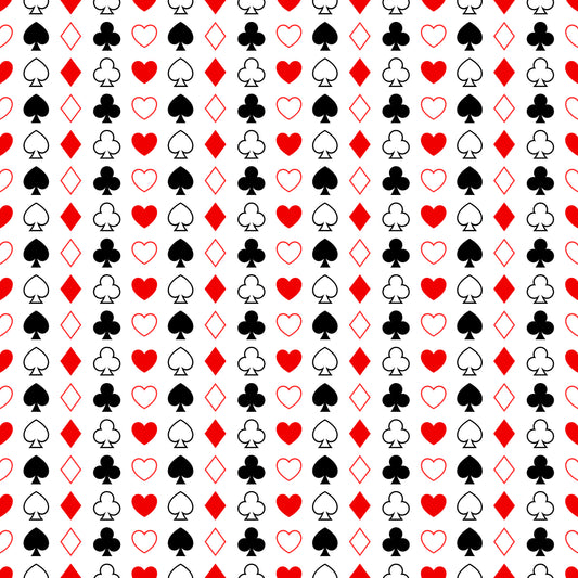 Card Suits 12x12 Patterned Vinyl Sheet