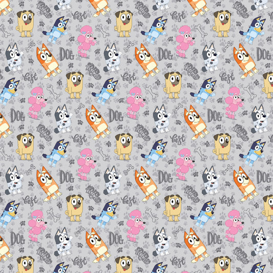 Cartoon Dogs 12x12 Patterned Vinyl Sheet