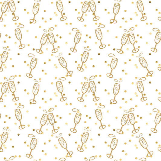 Champagne Cheers 12x12 Patterned Vinyl Sheet