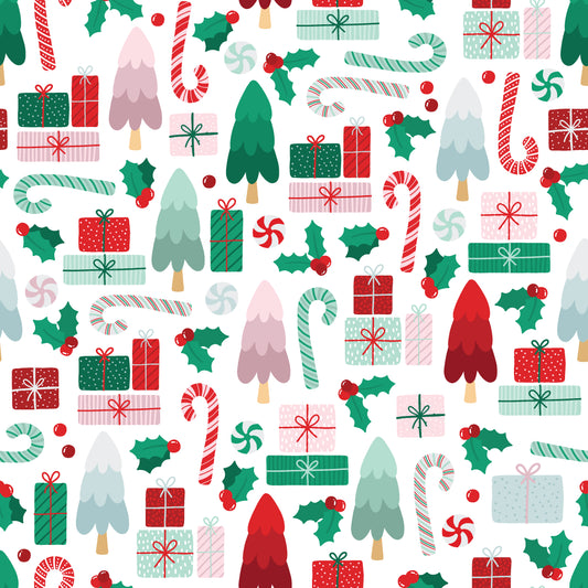 Christmas Celebration 12x12 Patterned Vinyl Sheet