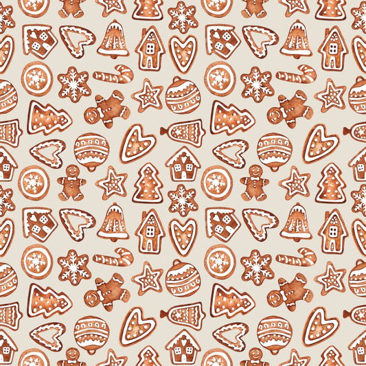 Christmas Cookies 12x12 Patterned Vinyl Sheet