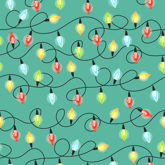 Christmas Lights V.2 12x12 Patterned Vinyl Sheet