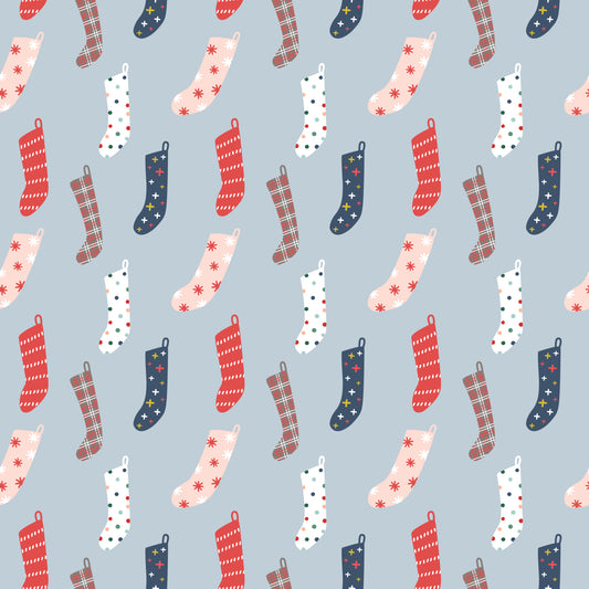 Christmas Stockings 12x12 Patterned Vinyl Sheet