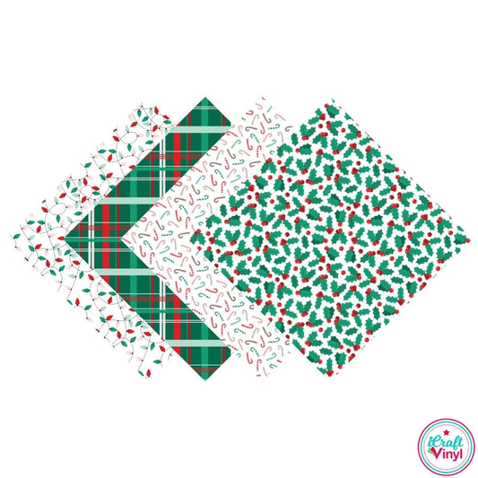 Christmas Time Things Patterned Vinyl Pack