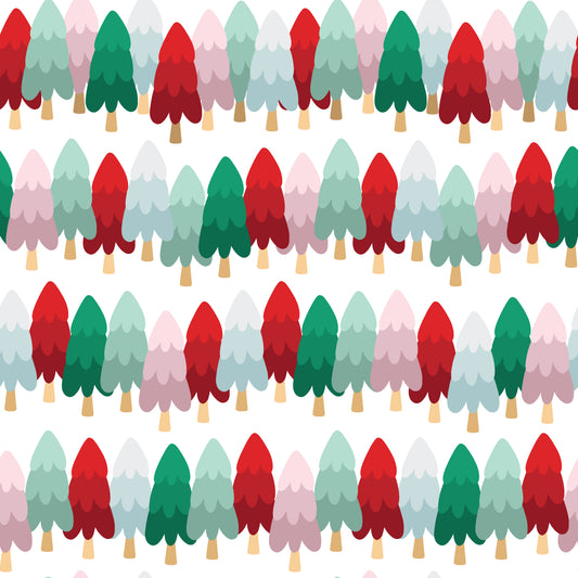 Christmas Tree Lot 12x12 Patterned Vinyl Sheet