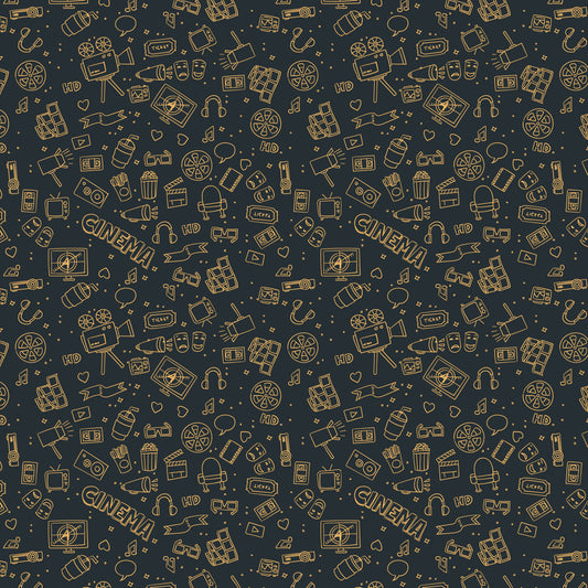 Cinema Collage 12x12 Patterned Vinyl Sheet