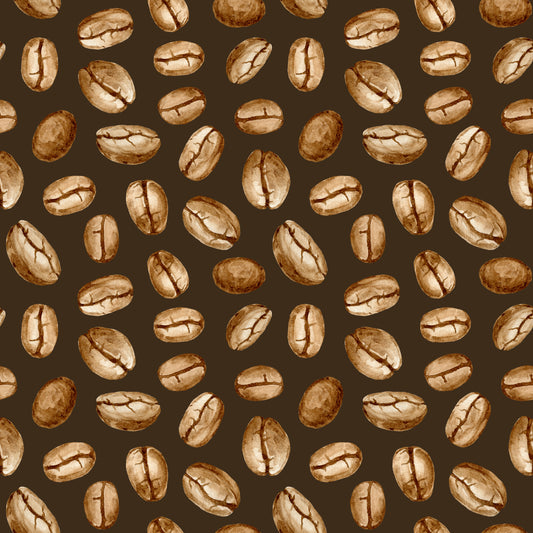 Coffee Beans 12x12 Patterned Vinyl Sheet