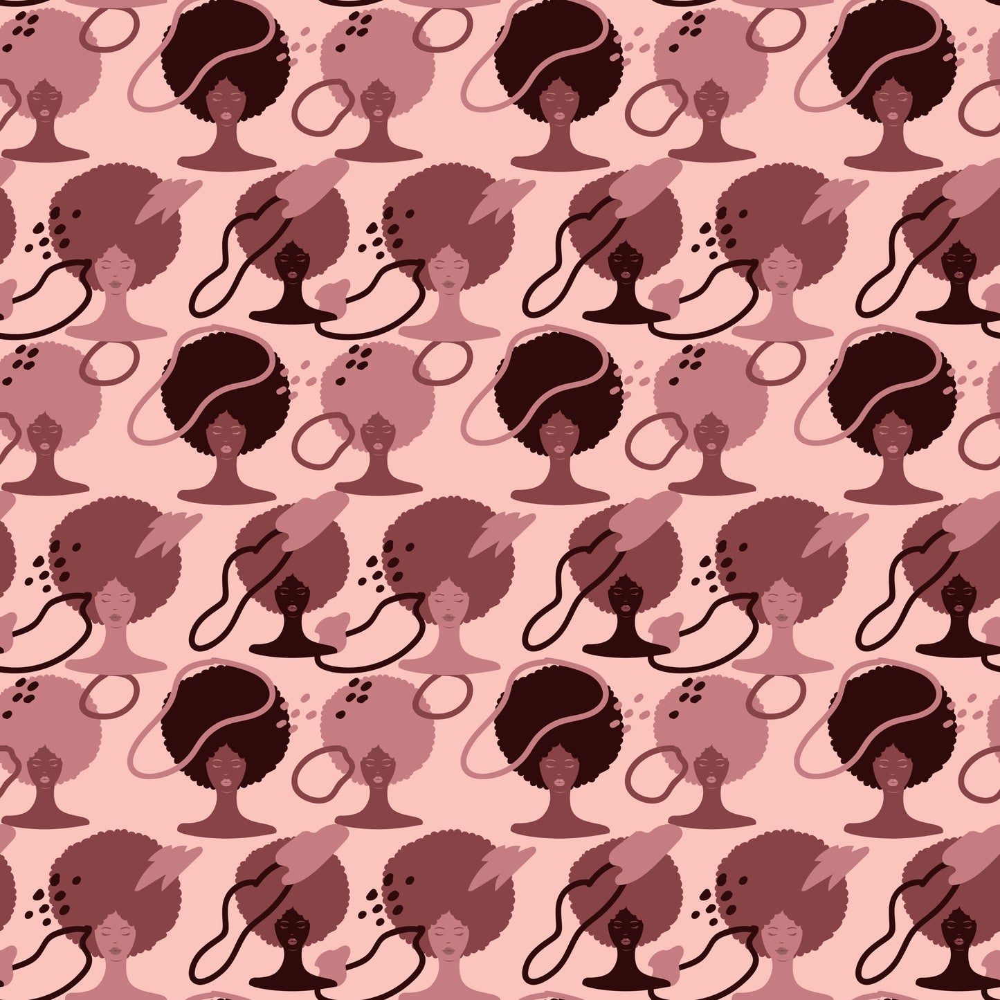 Collection of Afro Queens 12x12 Patterned Vinyl Sheet
