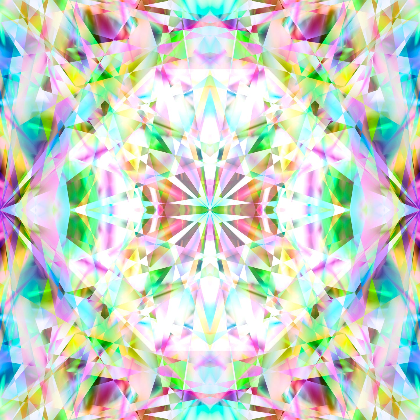 Colorful Kaleidoscope 12x12 Patterned Vinyl Sheet