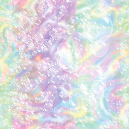 Colorful Bubbles 12x12 Patterned Vinyl Sheet
