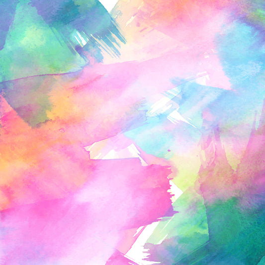 Colorful Rainbow Smears 12x12 Patterned Vinyl Sheet