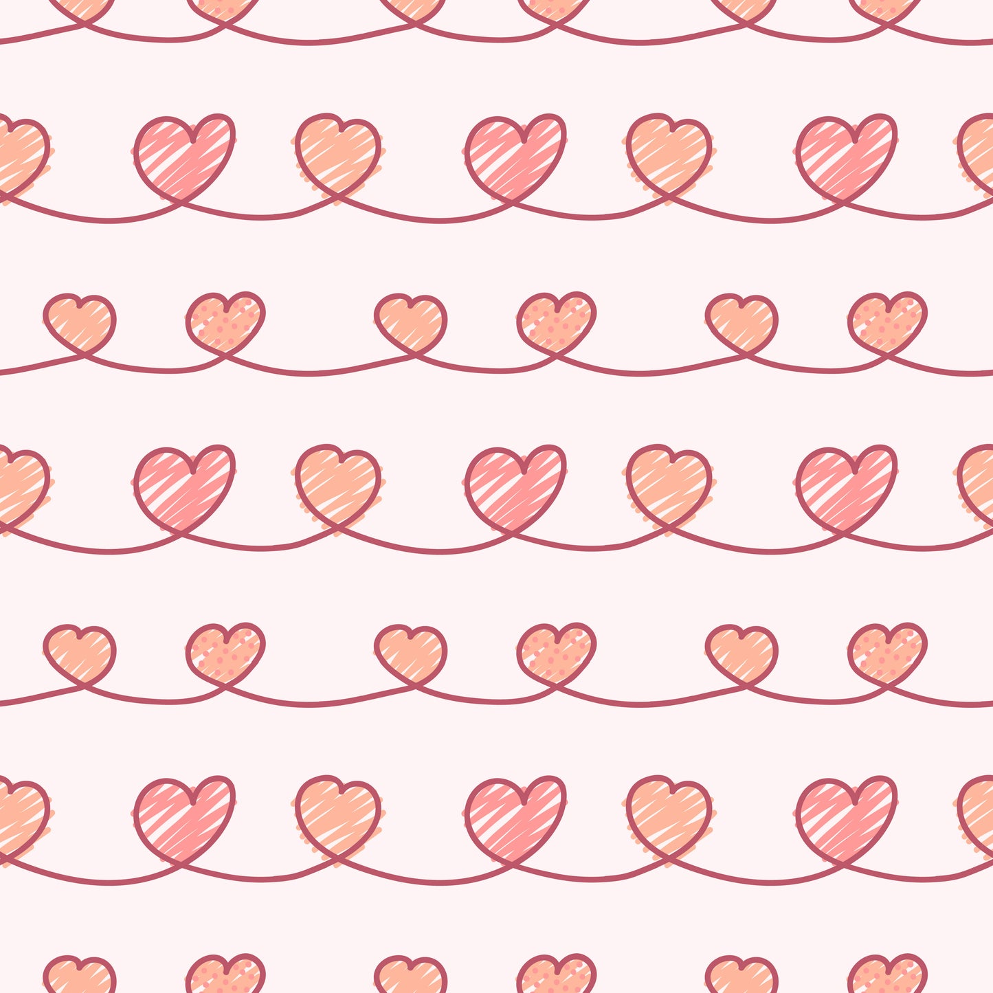 Connected Hearts 12x12 Patterned Vinyl Sheet