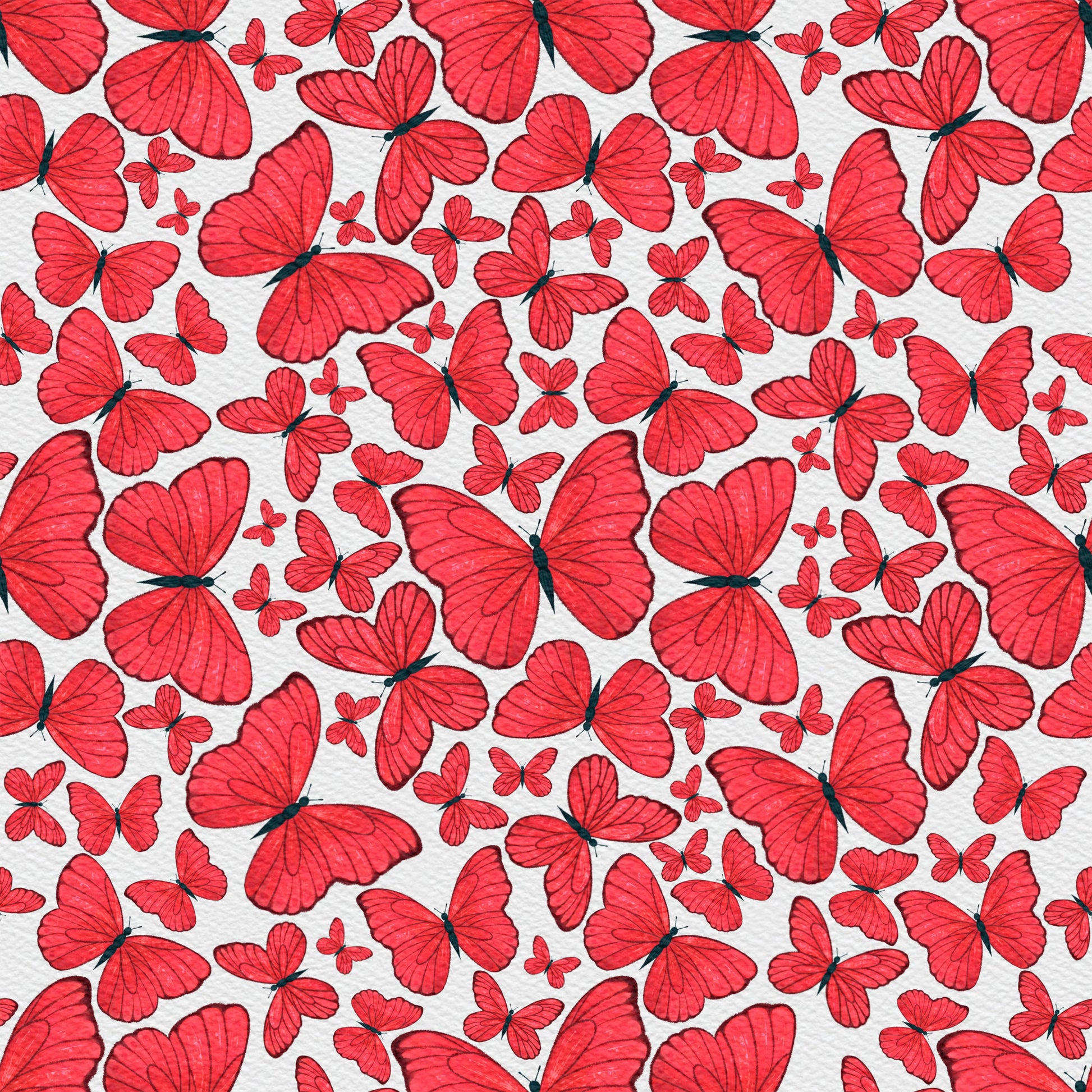 Coral Butterflies 12x12 Patterned Vinyl Sheet