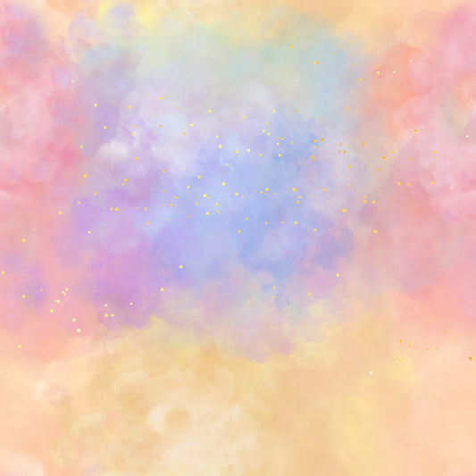 Cotton Candy Sunset Sky 12x12 Patterned Vinyl Sheet