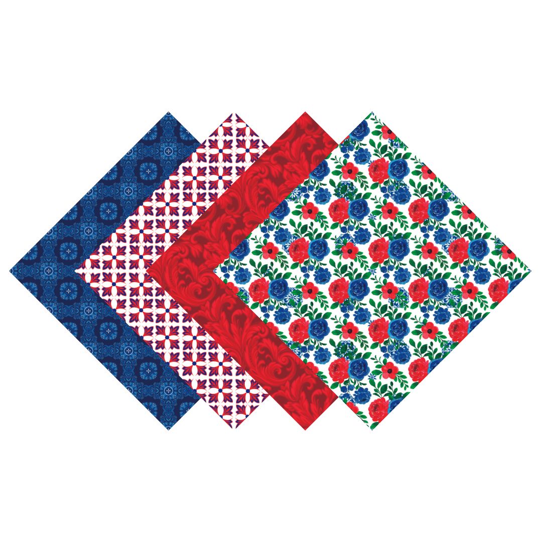 Country Farmhouse Florals Patterned Vinyl Pack
