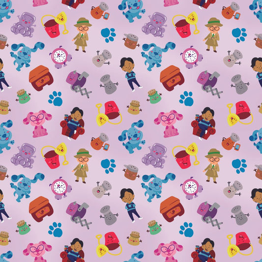 Pink Dog Clues 12x12 Patterned Vinyl Sheet