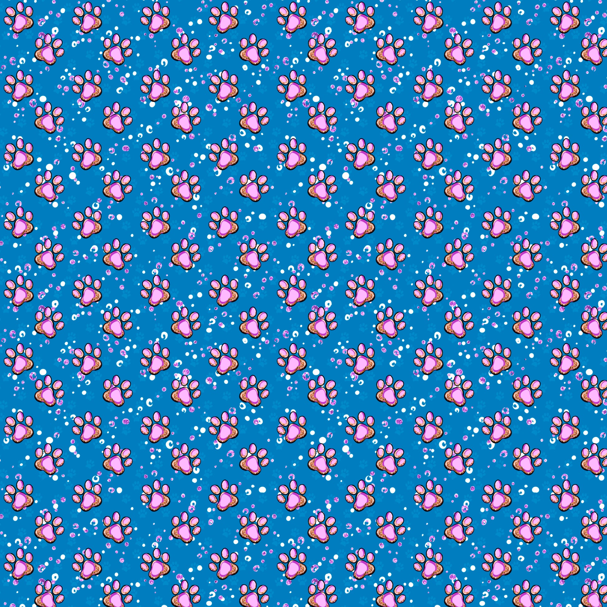 Dog Paws 12x12 Patterned Vinyl Sheet
