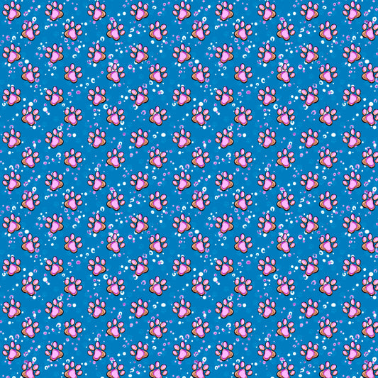 Dog Paws 12x12 Patterned Vinyl Sheet