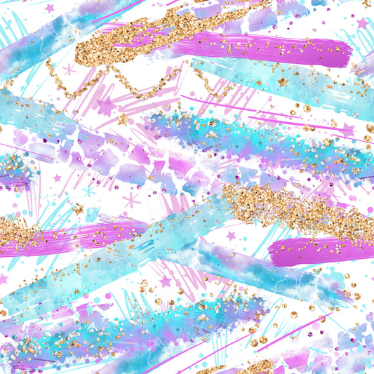 Light Electric Skies Brush Strokes 12x12 Patterned Vinyl Sheet