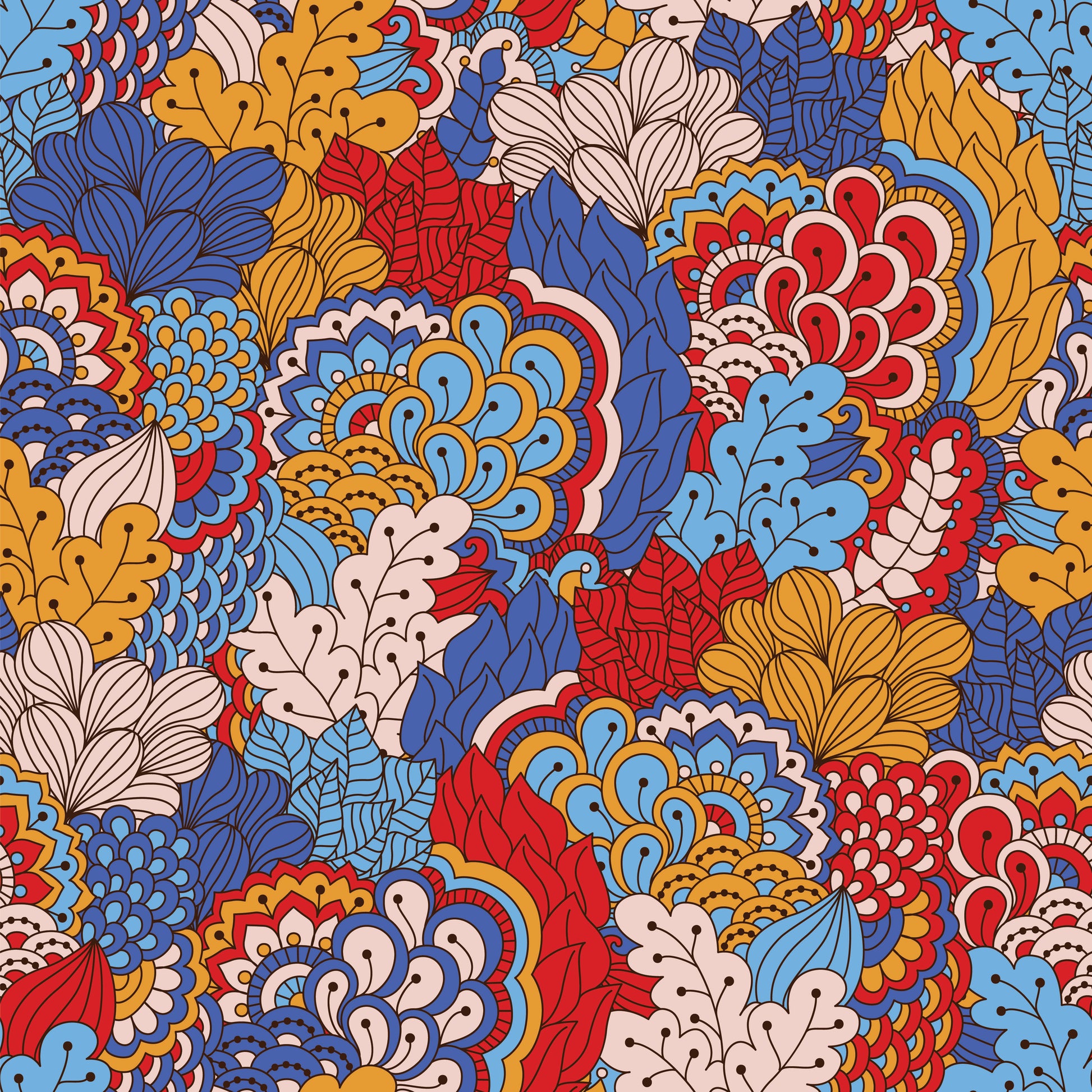 Exotic Florals 12x12 Patterned Vinyl Sheet