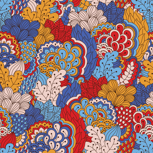 Exotic Florals 12x12 Patterned Vinyl Sheet