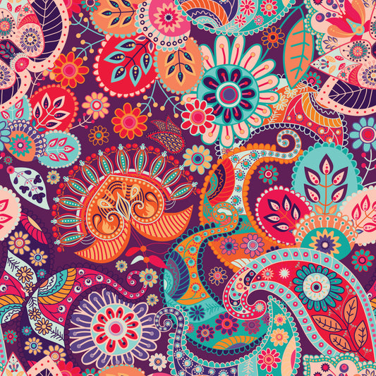 Floral Fantasy 12x12 Patterned Vinyl Sheet