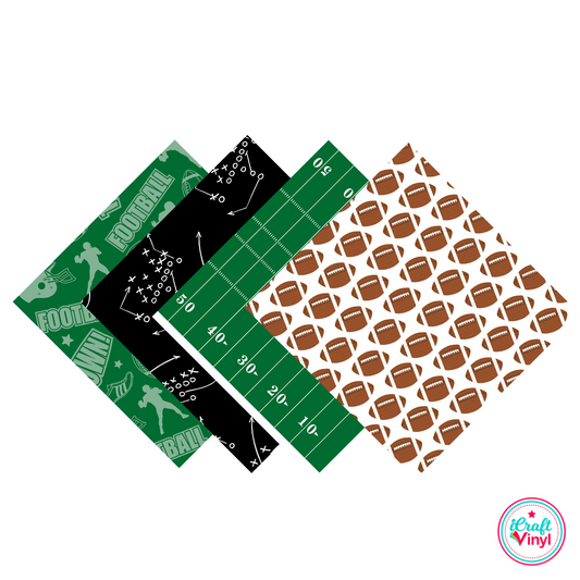 Football Patterned HTV Pack