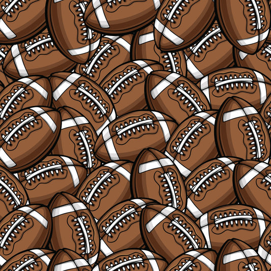 Footballs 12x12 Patterned Vinyl Sheet