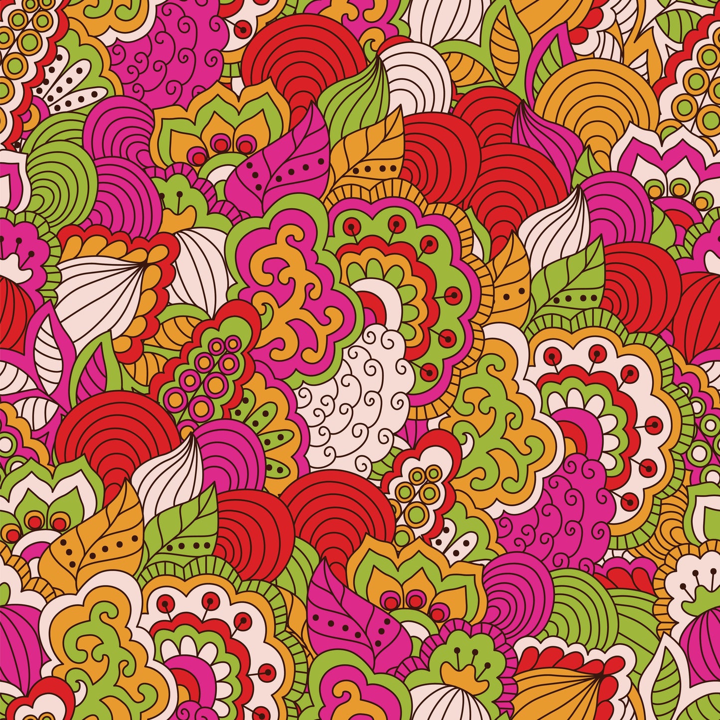 Fun & Fancy Florals 12x12 Patterned Vinyl Sheet