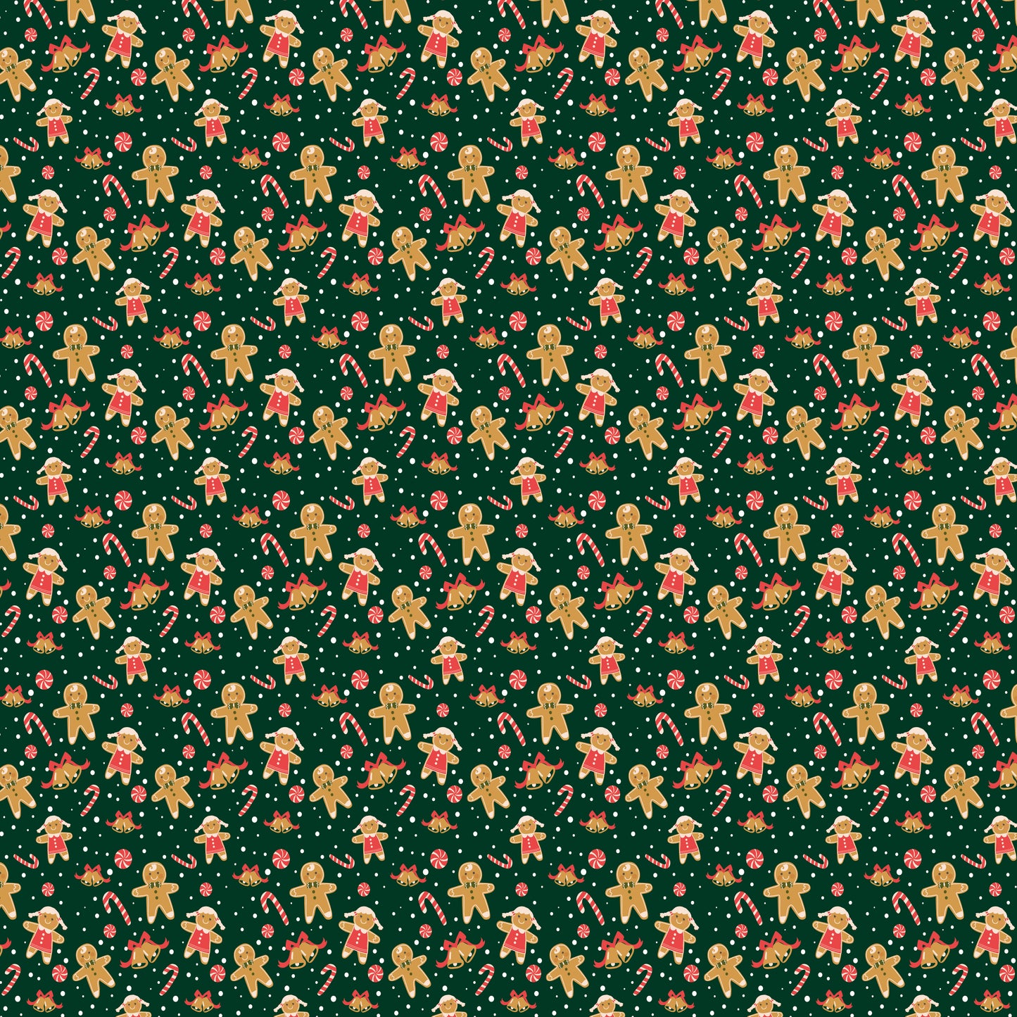 Gingerbread Cookies 12x12 Patterned Vinyl Sheet