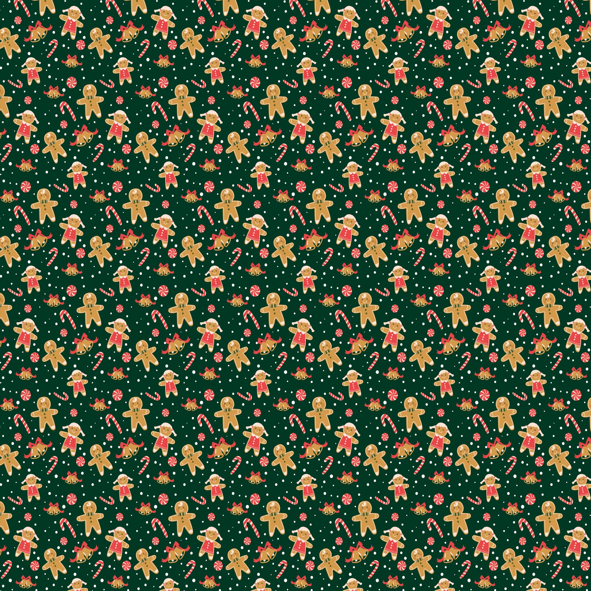 Gingerbread Cookies 12x12 Patterned Vinyl Sheet