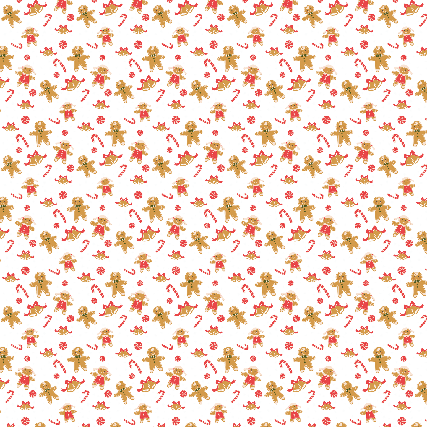 Gingerbread Friends 12x12 Patterned Vinyl Sheet