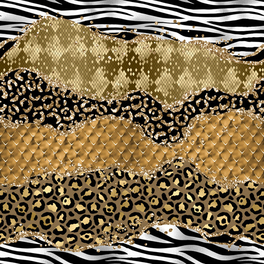 Glam Animal Print Assortment 12x12 Patterned Vinyl Sheet