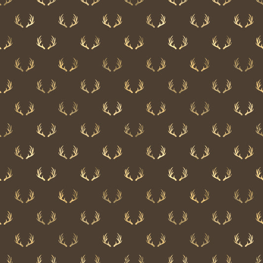Golden Antlers 12x12 Patterned Vinyl Sheet