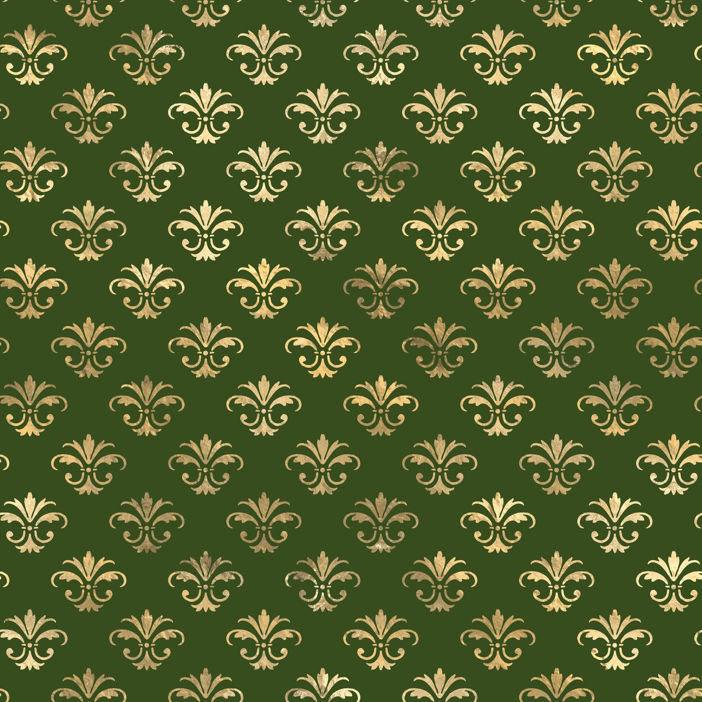 Golden Fleur-de-Lis 12x12 Patterned Vinyl Sheet