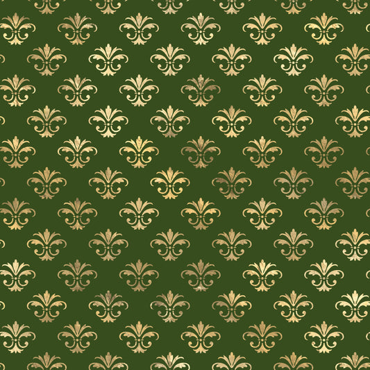 Golden Fleur-de-Lis 12x12 Patterned Vinyl Sheet