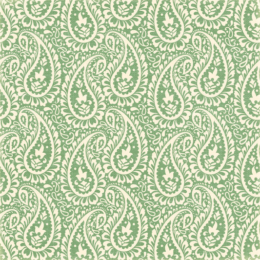Green Antique Paisley 12x12 Patterned Vinyl Sheet