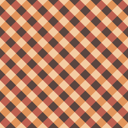 Halloween Plaid 12x12 Patterned Vinyl Sheet