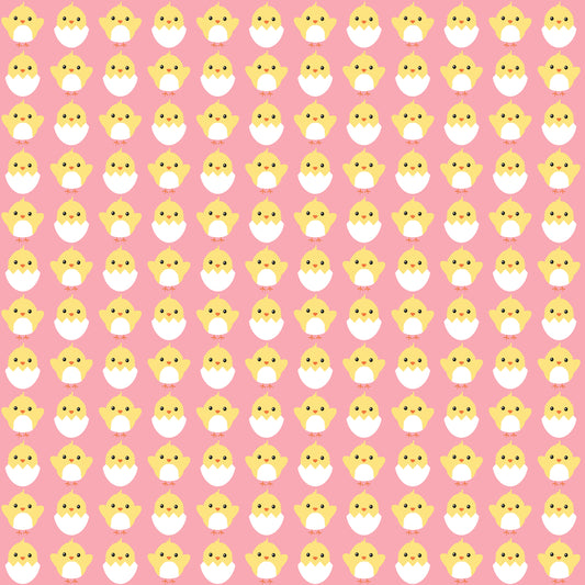 Happy Chicks Patterned Vinyl Sheet