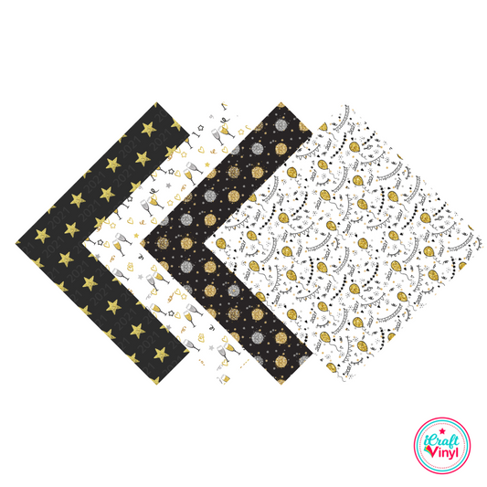 Happy 2021 Patterned HTV Pack