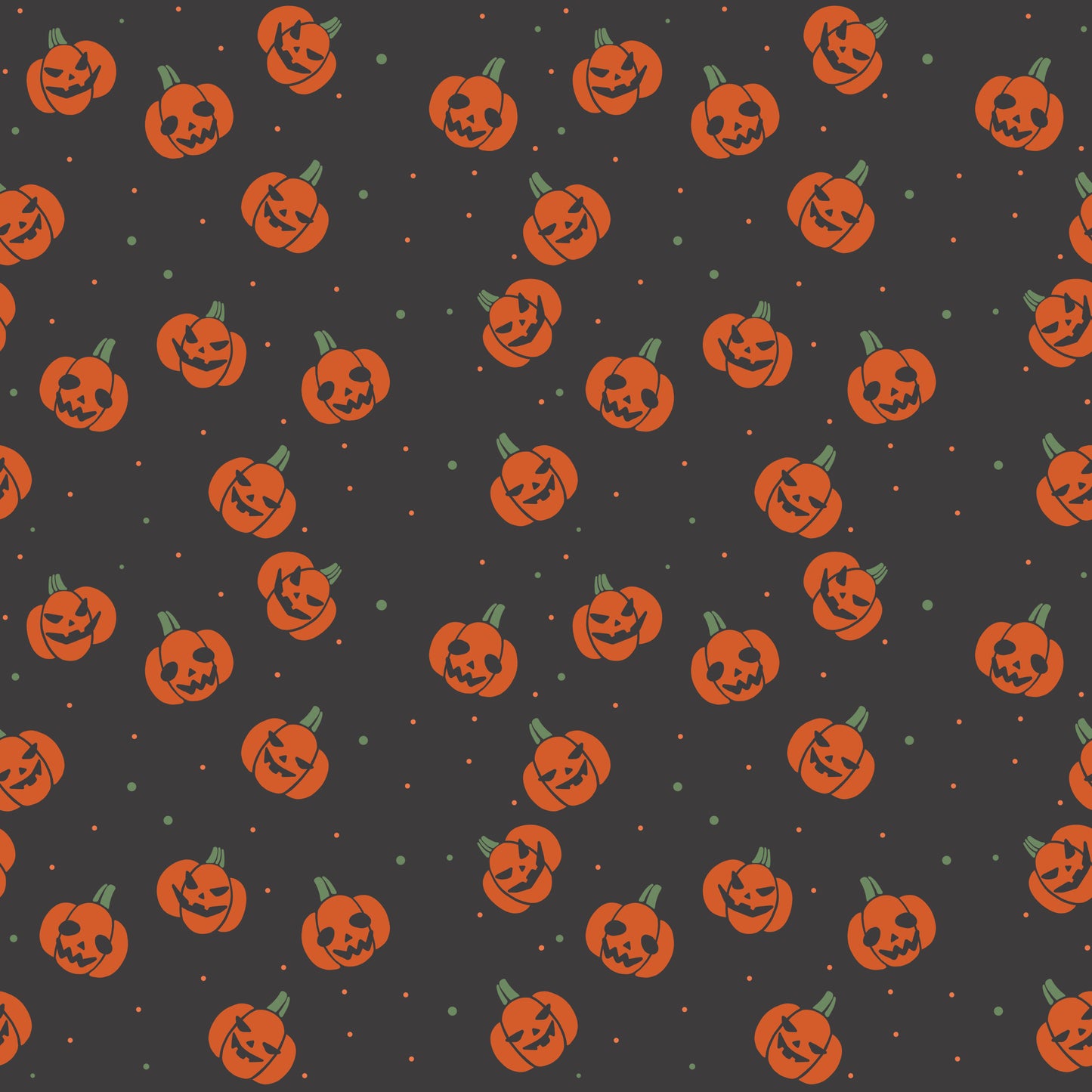 Happy Pumpkin Faces 12x12 Patterned Vinyl Sheet