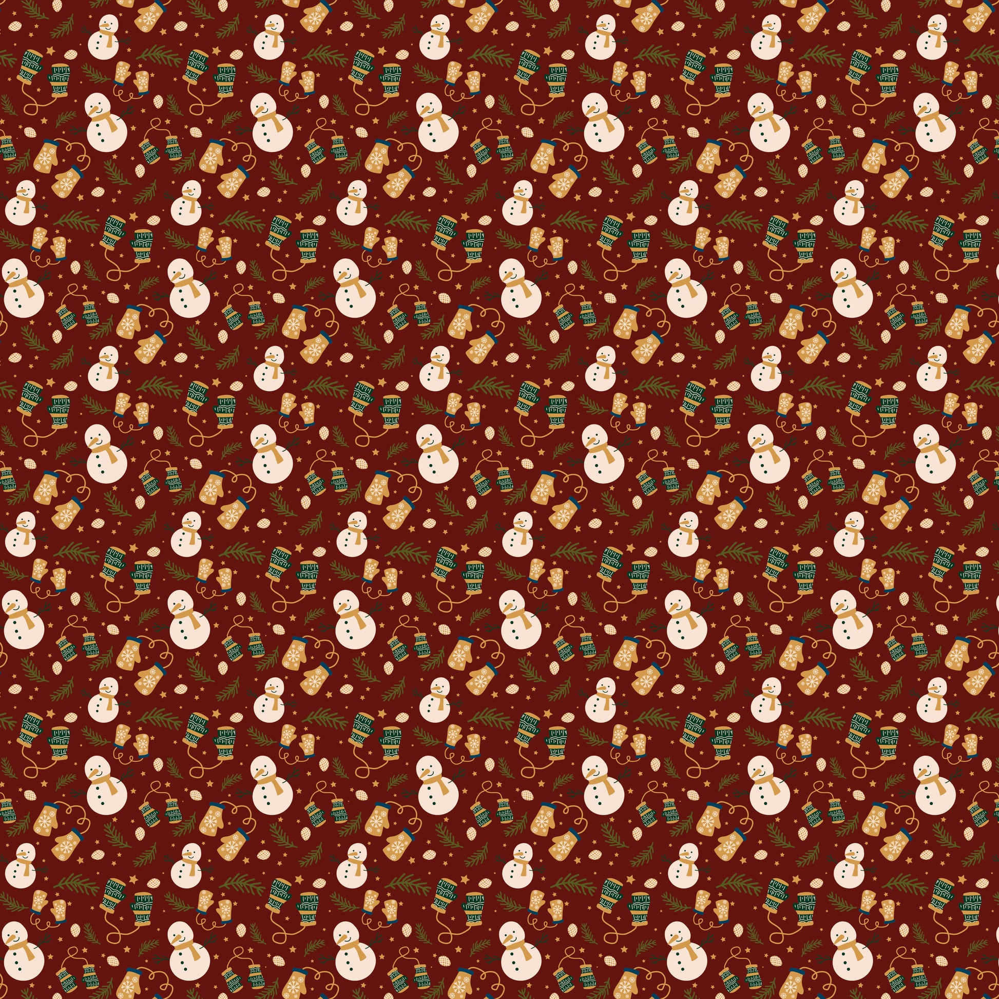 Happy Snowmen 12x12 Patterned Vinyl Sheet