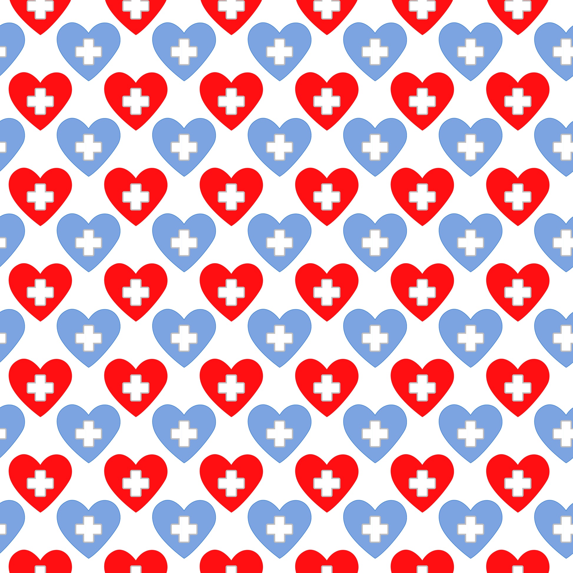 Health Care Love 12x12 Patterned Vinyl Sheet