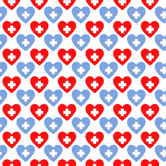 Health Care Love 12x12 Patterned Vinyl Sheet