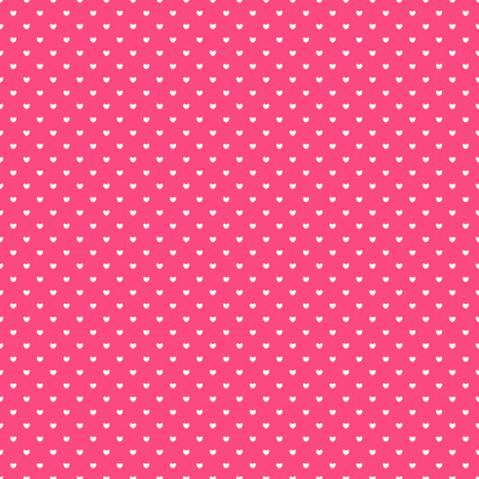 Pink Hearts 12x12 Patterned Vinyl Sheet