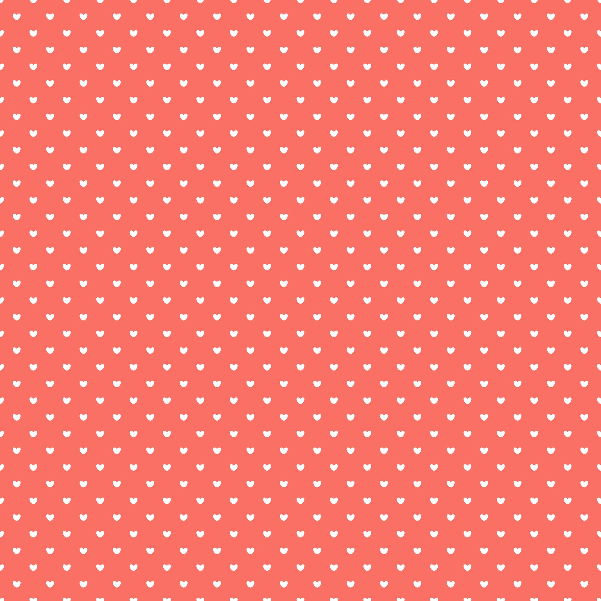 Mini Coral Hearts 12x12 Patterned Vinyl Sheet