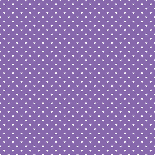 Purple Hearts 12x12 Patterned Vinyl Sheet