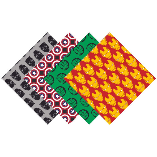 Superheroes Patterned Vinyl Pack